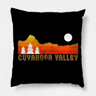 Cuyahoga Valley national park retro vintage Pillow