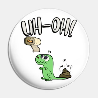 Dinosaur cant reach toilet paper Pin