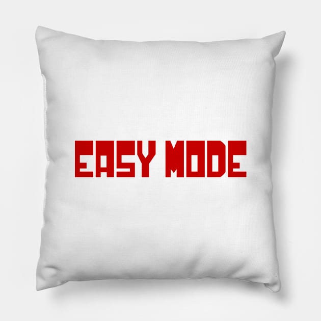 EASY MODE Pillow by tinybiscuits