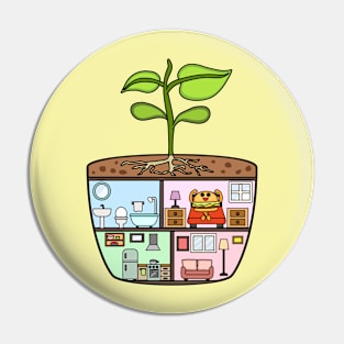 Plant-based Burger Pin