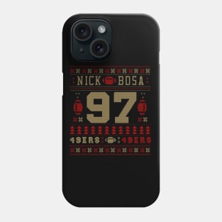 Nick Bosa Ugly Sweater Christmas Pattern Phone Case