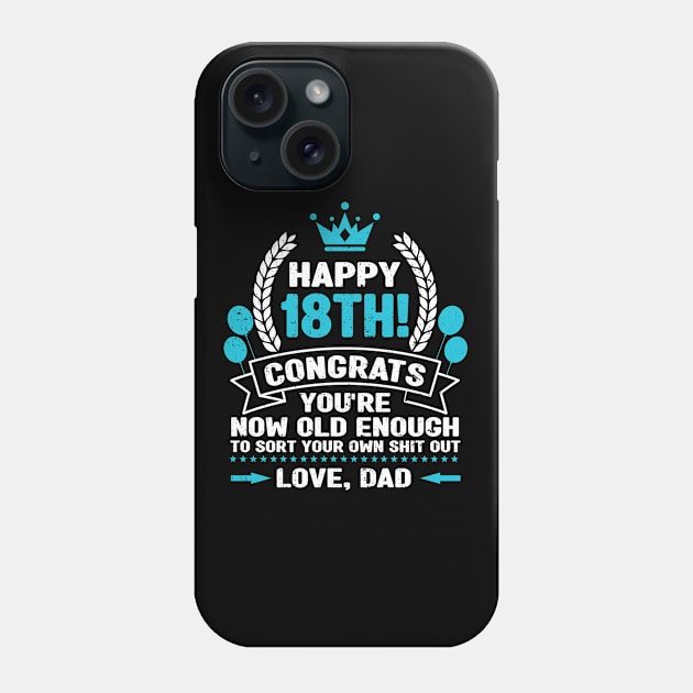 Legally Adult 18 Birthday Happy 18th Birthday Phone Case by IngeniousMerch