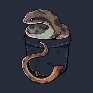 Pocket Cute False Water Cobra T-Shirt