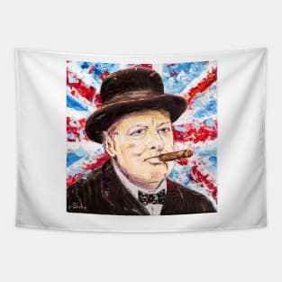 The Greatest Briton. Winston Churchill Tapestry