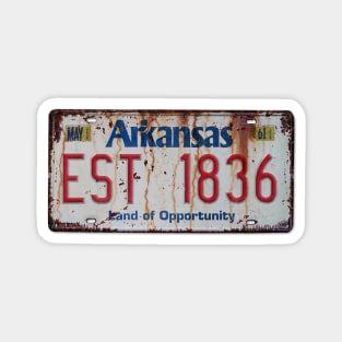 Arkansas - Land of Opportunity Plate Magnet