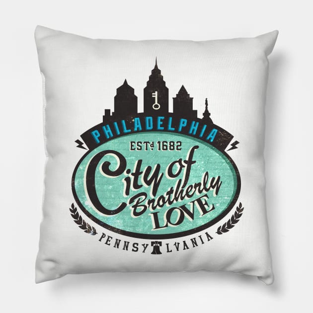 Philadelphia Pillow by dartistapparel