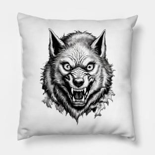 Female Werewolf Head Pillow