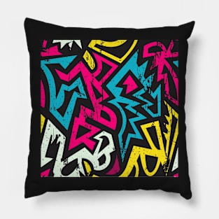 Graffiti geometric Pillow