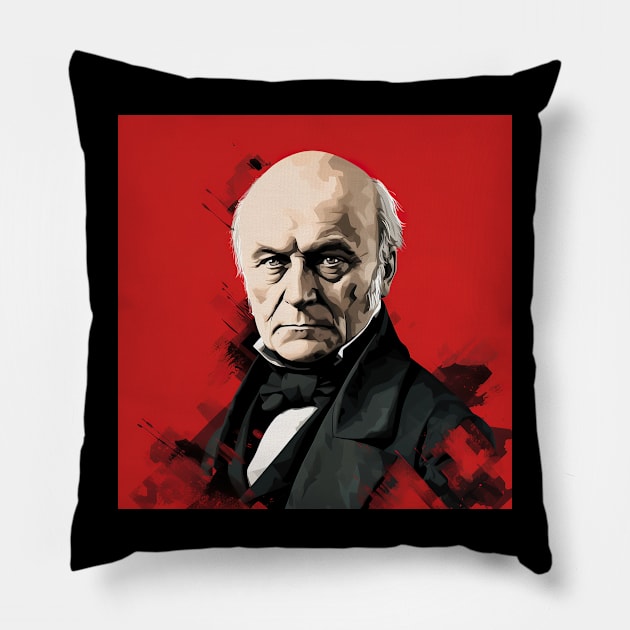 John Quincy Adams Pillow by ComicsFactory