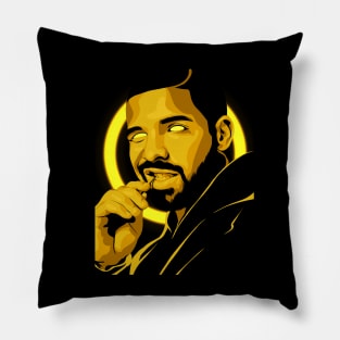 Drake rapper illustration Pillow