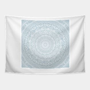 Floral dreams mandala winter blue Tapestry