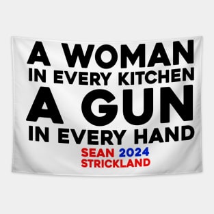 A Woman In Every Kitchen A Gun In Every Hand Tapestry