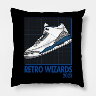 AJ 3 Retro Blue Sneaker Pillow