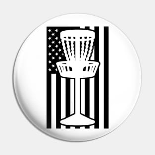 American Flag Disc Golf Basket Pin