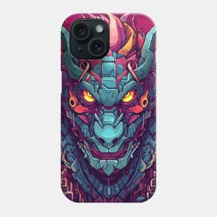 Cyberpunk Mecha Dragon Head Phone Case