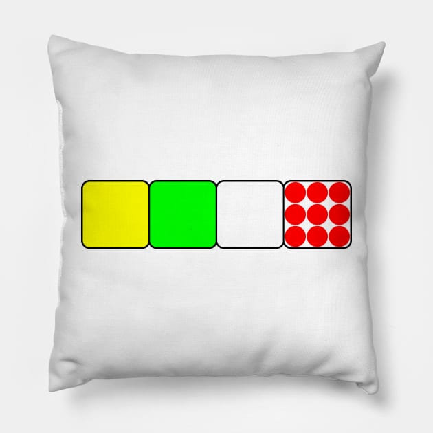 The Bicycle Race Jerseys 2 Black Repost Pillow by learningcurveca