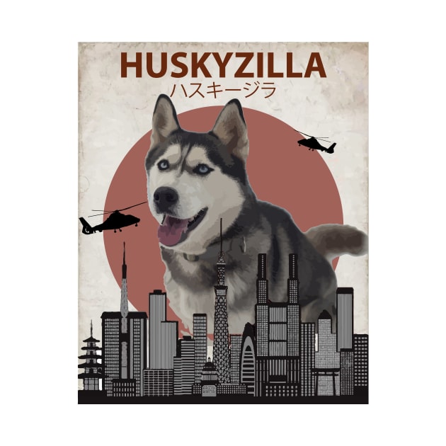 Huskyzilla - Giant Siberian Husky Dog by Animalzilla