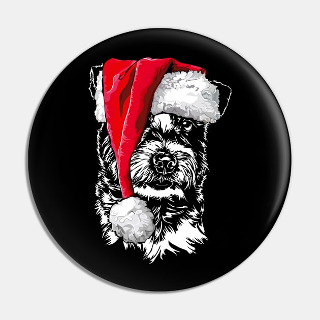 Funny Jack Russell Terrier Santa Christmas dog mom Pin by wilsigns