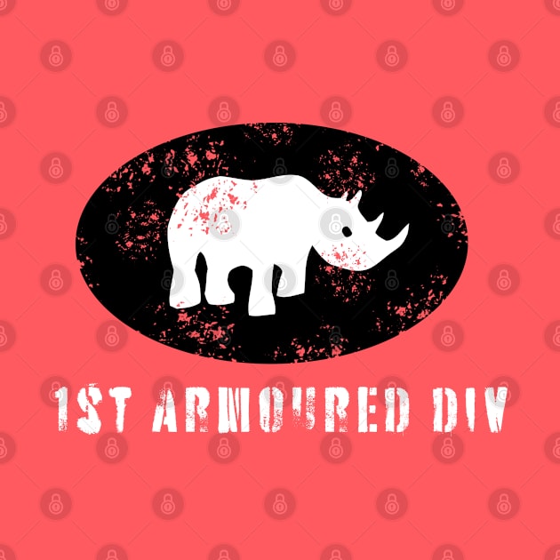 1st Armoured Division, British Army WW2 (Distressed) by BearCaveDesigns