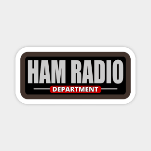 Ham Radio Department Black BG Magnet