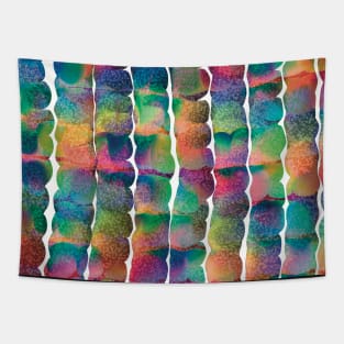 Rainbow Splatter Wiggle Ropes Tapestry