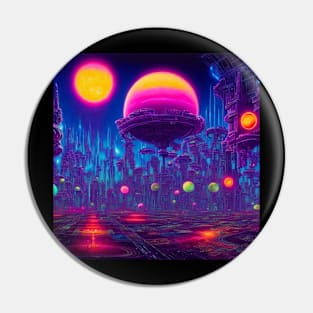 Orbs Mysterious Astral City Pin