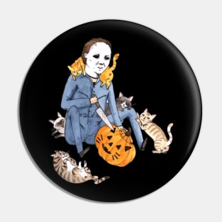 Friends Halloween Horror Team Scary Movies Costume Pin