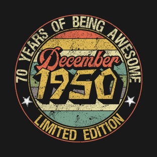 born December 1950 Vintage Gift T-Shirt