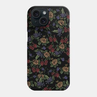 Moody Flower Pattern Phone Case