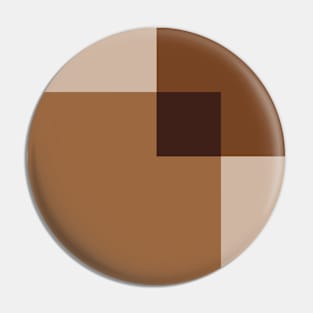 Earth Tones Geo Blocks Pin