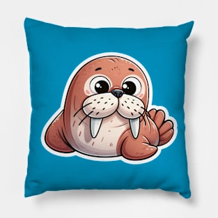 Kawaii Walrus Pillow