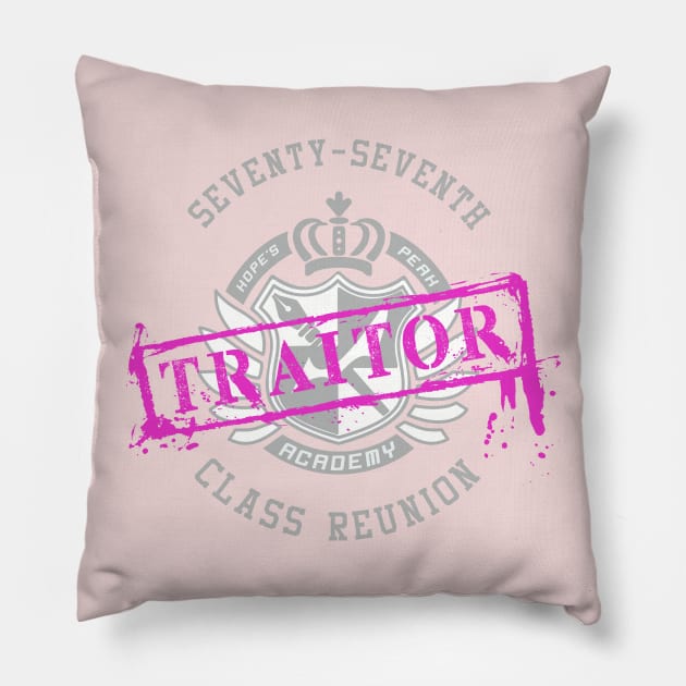 Traitor Class Reunion Pillow by NoNamedSuperhero