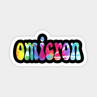 Tie Dye Omicron Magnet