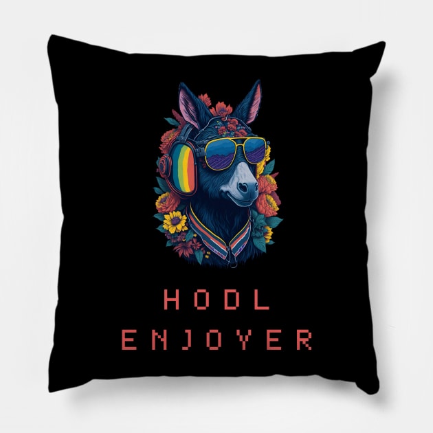 hodl Pillow by vaporgraphic