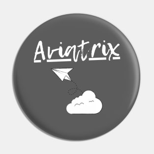 Aviatrix on Clouds Pin