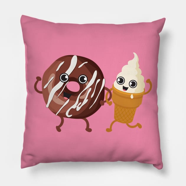 Donut Ice Cream Pillow by Plushism