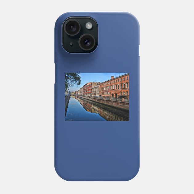 Perfect Reflection at Griboedov Canal. Saint Petersburg, Russia Phone Case by vadim19