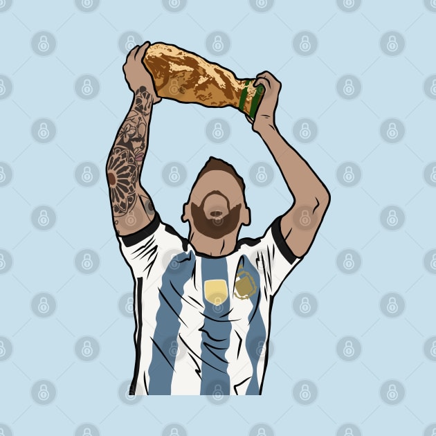 Messi World Cup Celebration by rattraptees