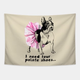 French bulldog-ballerina Tapestry