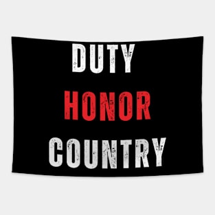 Duty Honor Country Tapestry