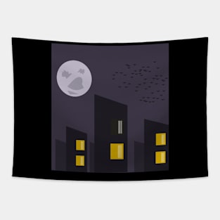 Full Moon Night Tapestry