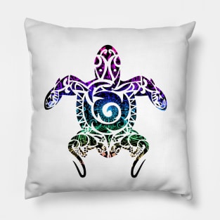 Rainbow Mandala Turtle Pillow