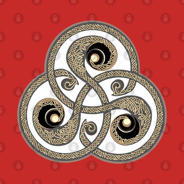 Beautiful ancient triskelion by Artist Natalja Cernecka