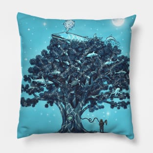 Deep Tree Diving Pillow