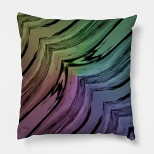 Rainbow Zebra Print Design Animal Pillow