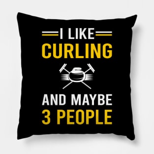 3 People Curling Pillow