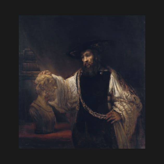 Aristotle with a Bust of Homer by Rembrandt by Classic Art Stall