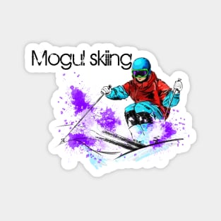 Mogul skiing Magnet