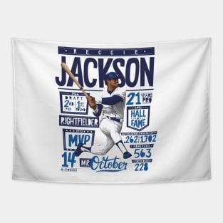 Reggie Jackson New York Y Stats Tapestry