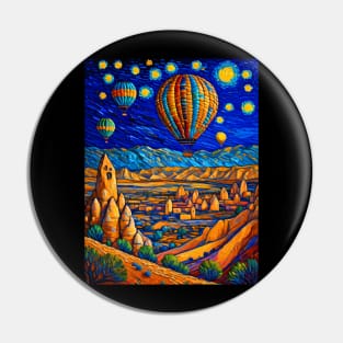 Cappadocia in Starry Night Pin